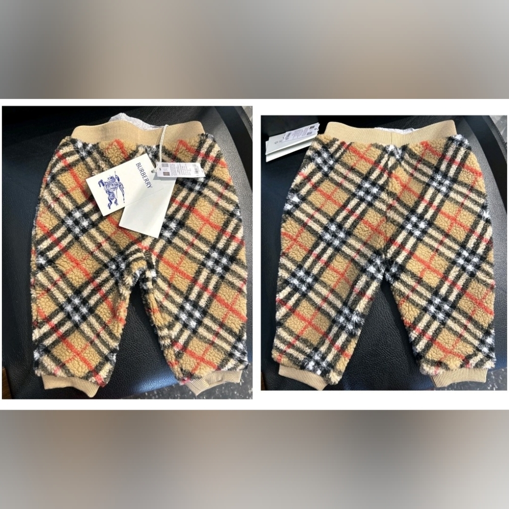 Authentic Burberry Edgar Checked Jogger size 12 months  NWT